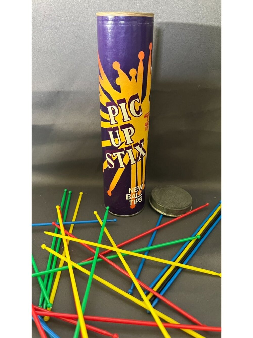 Pick Up Stix Tube Set Game For Kids Ages 5+ Bright Colors - Picture 2 of 3
